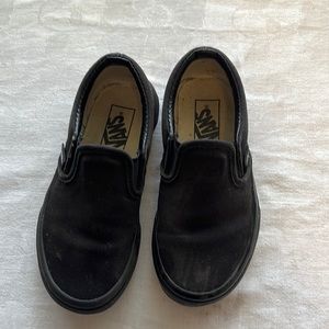 **SOLD Black Vans slip-ons size 11